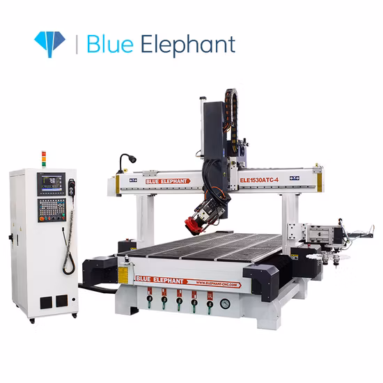 Factory Direct Supply Atc CNC 1530 Router Cutting Machine 4 Axis Linear Type Auto Tool Changer Taiwan Control System for Sale in Romania